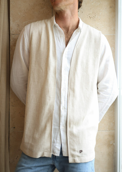 Riad linen vest