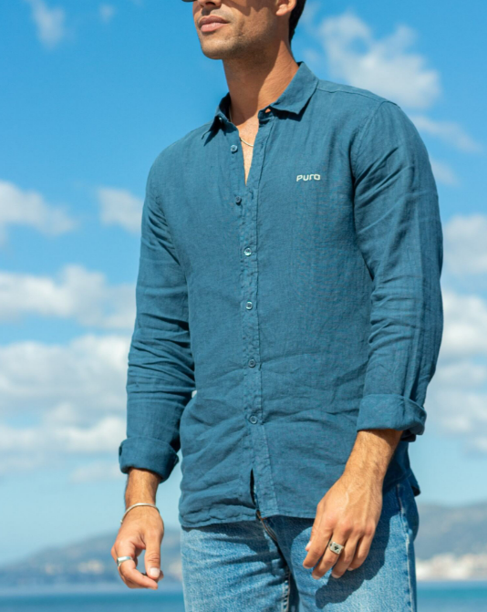 Navy linen shirt