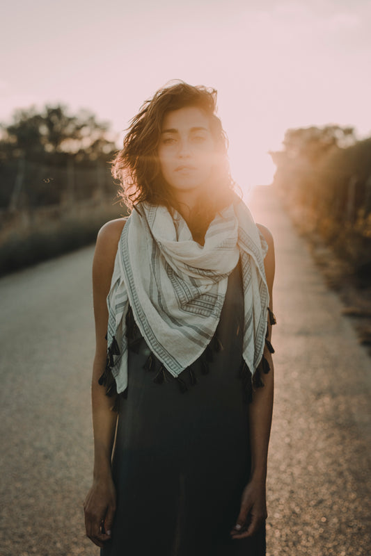 Stripy foulard